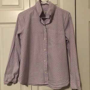 J. Crew Purple and Navy Popover Shirt: Size 10